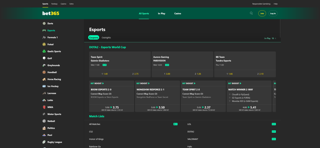 Bet365 esports