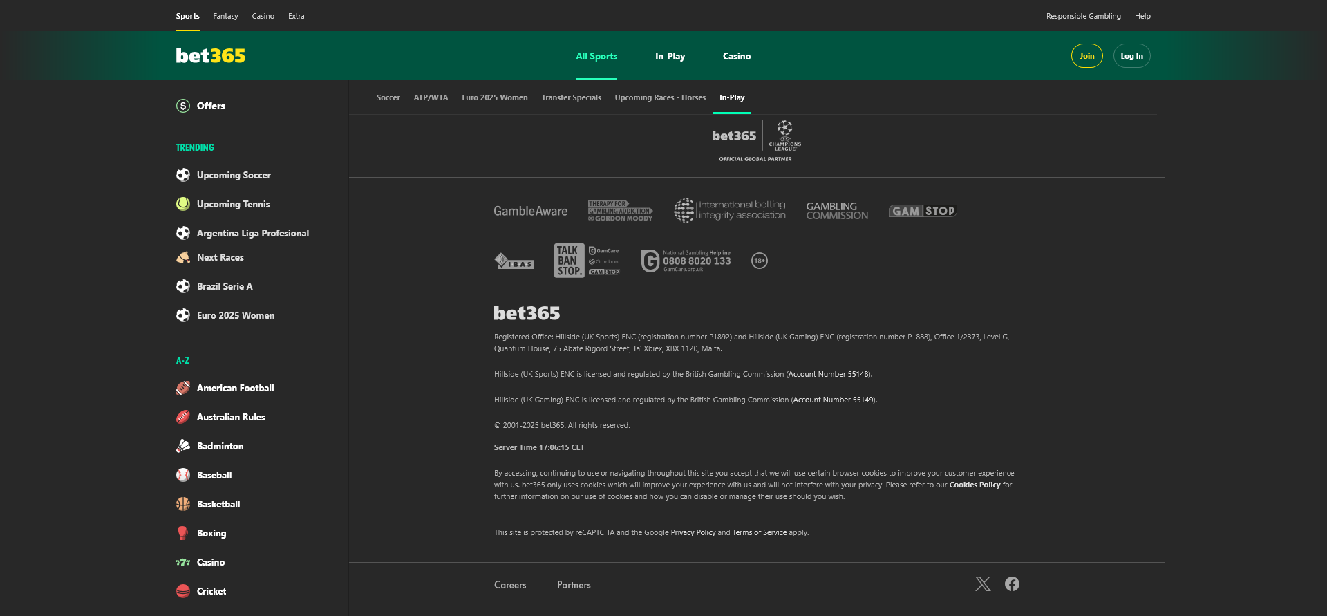Bet365 licence