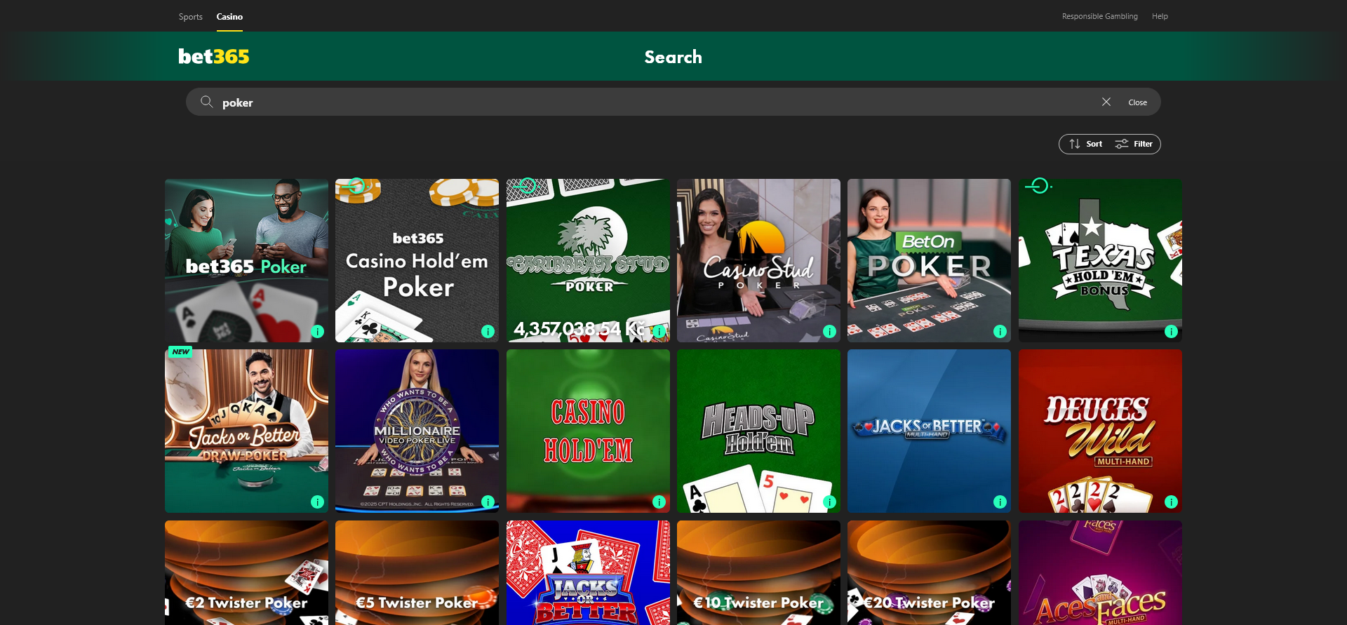 Bet365 poker