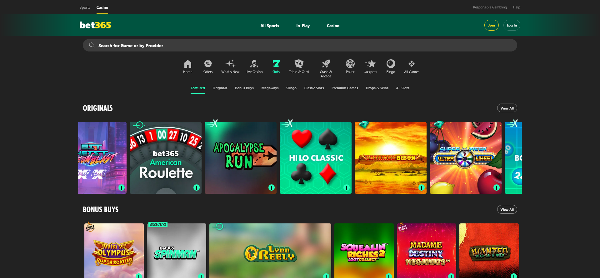 Bet365 slots