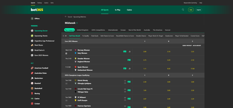 Bet365 Sportwetten